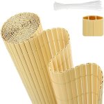 Sekey brise - vue en bambou 100x500 cm ? double renfort ? protection intime pour cl�ture de jardin ? ...