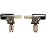 Selles - kit charnire  descente ralenti pour abattant metaphore wv suspendu