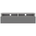 Selsey - rednaw - meuble tv - 100 cm - blanc mat / gris brillant - scandinave - moderne Selsey - rednaw - meuble tv - 100 cm - blanc mat / gris brillant - scandinave - moderne