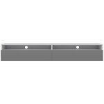 Selsey - rednaw - meuble tv - 180 cm - blanc mat / gris brillant - scandinave - moderne