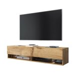 Selsey - wander - meuble tv / banc tv (chne wotan, 140 cm, sans led)