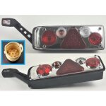 Semi - remorque stop arri�re gauche avec feu de gabarit, type krone avec prise