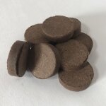Lot de 10 pastilles de tourbe 3, 3 cm x 0, 8 cm