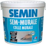Semin - colle pour rev�tements muraux l�gers et toiles de verre sem murale - seau 10 kg