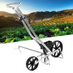 Semoir manuel � rangs adjustable, [aluminium et plastique], 95x80x18cm, plantation pr�cise corn carrots ...