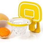 Separateur oeuf jaune et blanc panier de basket, sparateur de d'oeuf, filtre de d'?uf en plastique, ...