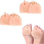 S�parateurs d'orteils en silicone 2 paires, coussinets m�tatarsiens en gel pour l'avant - pied, �carteurs ...