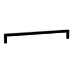 Serbia - 1 x poign�e de meuble noir mat - entraxe : 160 mm - longueur : 169 mm