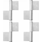 Serbia - 4pc pack de 4 charni�res � souder, sangle � souder en acier inoxydable pour portes m�talliques, ...
