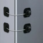 Serbia - noir 2 serrure frigo avec code, cadenas frigo pour enfants, adh�sive verrou de r�frig�rateur ...