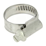 Collier inox cr�maill�re emboutie bande pleine 12mm �16 � 27