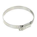 Collier inox crémaillère emboutie bande pleine 12mm Ø70 à 90 Collier inox crémaillère emboutie bande pleine 12mm Ø70 à 90