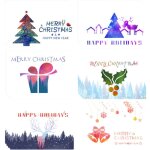 Srie de 24 cartes de nol colores, ensemble de cartes de v?ux de nol avec autocollants pour enveloppes ...