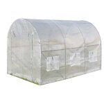 Estexo - serre 3x2x2m tunnel à film plastique toit arqué serre en aluminium Estexo - serre 3x2x2m tunnel à film plastique toit arqué serre en aluminium