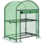 Serre de balcon compacte 69x49x91cm avec �tag�res m�talliques et b�che pe, id�ale pour plantes et jardinage ...