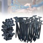 Serre cable, attaches autobloquantes universelles en nylon rivets en plastique pour r�paration automobile, ...