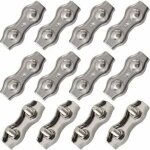 Serre - c�ble duplex en acier inoxydable, connecteur de corde m2, serre - c�ble pour c�ble en acier de ...