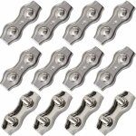 Serre - c�ble duplex en acier inoxydable, connecteur de corde m2, serre - c�ble pour c�ble en acier de ...