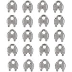 M3 serre - c�bles etrier u boulon clip de c�ble 304 acier inoxydable selle de pince de c�ble c�ble m�tallique ...