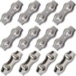 Serre - c�bles m2, connecteur de c�ble en acier inoxydable, serre - c�bles, pince duplex, argent, 12 ...