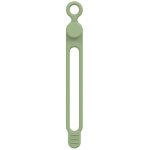 Serre - c�bles en silicone vert matcha 106 mm 1 organiseur de c�bles de donn�es attache - c�ble �lastique ...