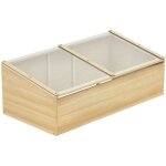 Serre / ch�ssis froid / jardini�re en bois pour jardin / balcon, 100 x 50 x 35 cm, sapin naturel, panneaux ...