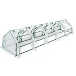 Idmarket - serre châssis de jardin spéciale forçage l. 300 cm blanche Idmarket - serre châssis de jardin spéciale forçage l. 300 cm blanche