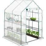 Relaxdays - serre de jardin 4 fentres serre tomates 2m 2 tagres tunnel tente plantes hxlxp: 190x140x140cm, ...