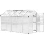 Outsunny - serre de jardin aluminium polycarbonate 5, 5 m² dim. 3, 03l x 1, 83l x 1, 95h m fondation ... Outsunny - serre de jardin aluminium polycarbonate 5, 5 m² dim. 3, 03l x 1, 83l x 1, 95h m fondation ...