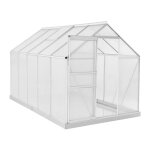 Estexo - serre de jardin en aluminium et polycarbonate + fondation 190 x 190 x 195 cm