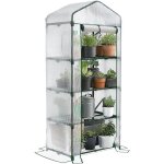 Serre de jardin pe avec �tag�res 4 niveaux serre de jardin pour l�gumes plantes fleurs b�che renforc�e ...