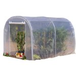 Richel - serre de jardin pied droit 2x3m (6m2) 1 porte zippee fabrication francaise