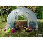 Richel - serre de jardin pied droit 3x4m50 2 portes zippees (13, 50m2) fabrication francaise