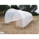 Richel - serre de jardin pied droit 3x6x2m 2 portes zippees (18m2) fabrication francaise Richel - serre de jardin pied droit 3x6x2m 2 portes zippees (18m2) fabrication francaise