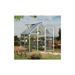 Palram - serre de jardin en polycarbonate hybrid 2, 33 m�, couleur argent, ancrage au sol non