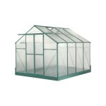 Habrita - serre jardin structure aluminium polycarbonate 4 mm surface 7, 44 m2 - sr3024j