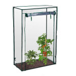 Serre de jardin tomate, balcon, protection, b�che, hlp 150x100x50 cm, acier, pvc, transparent - relaxdays ...
