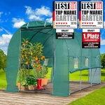 Serre de jardin tunnel 6m (3x2) extrmement stable parois enroulables croissance optimale des plants, ...