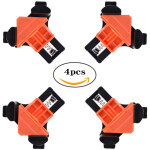 Serre joint angle, pinces � bois, lot de 4 pinces � angle droit � 60degr�s 90degr�s 120 degr�s, outillage ...