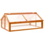 Serre marron 114x80x50 cm bois de sapin vidaxl