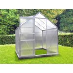 Chalet&jardin - serre jardin polycarbonate - diamant 66 - 3, 7m - gris