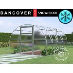 Dancover - serre polycarbonate titan arch 280, 12m, 3x4m, argent