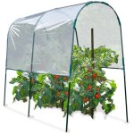Idmarket ? serre � tomates 2 m ? longueur 200 cm ? largeur 120 cm ? hauteur 170 cm ? b�che translucide ...