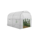 Idmarket - serre tunnel de jardin roma - 6m - blanche - gamme marachre - 2x3m