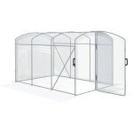 Serre tunnel de jardin, structure en acier galvanis�, b�che transparente, 3m x 2m x 2m, abri pour plantes ...