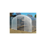 Serre tunnel pro - 330 larg 3m30, long 6 m, fa�ade 1 porte simple et 1 fa�ade pleine