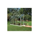 Halls - serre en verre horticole popular 106 avec base - 6. 20 m, couleur noir