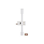 Serrure 3 points � tirage horizontale pour profil� marron 140 mm gauche horizontale x