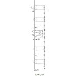 Serrure 5 points � larder p�nes lat�raux finition or g�che filante - tesa - tlpfsclae