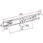Serrure ae en applique zinguée cylindre 6mm pour lame 7 à 9mm - thirard - ae114001 Serrure ae en applique zinguée cylindre 6mm pour lame 7 à 9mm - thirard - ae114001